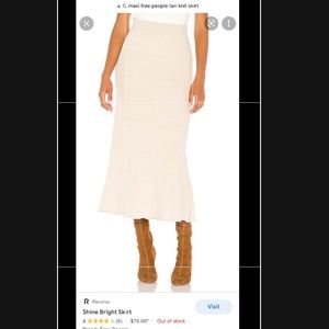 Free people shine bright skirt
